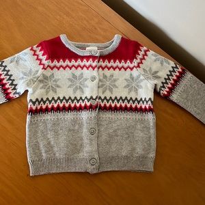 Gymboree baby holiday cardigan sweater